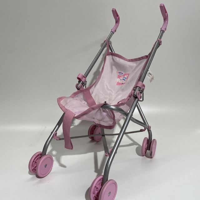 DOLL'S PRAM, Pink Folding